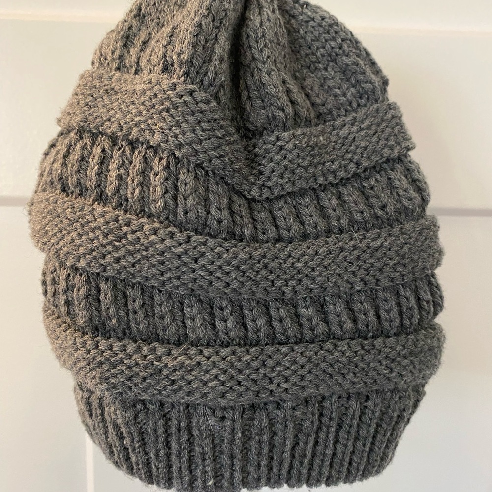 C.C Gray Beanie - Picture 2 of 3
